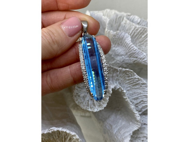 925 Sterling Silver Alpanite Pendant