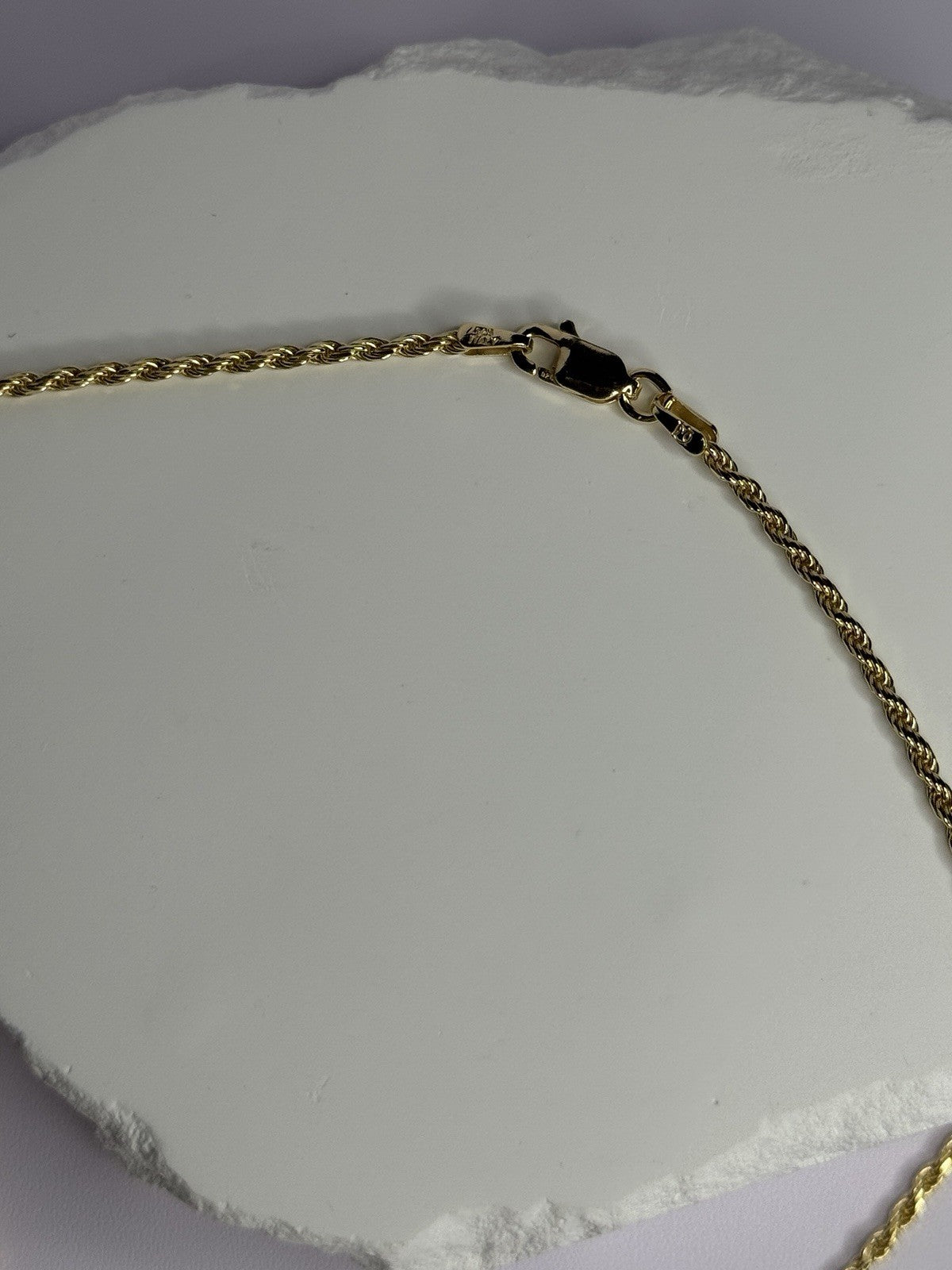 925 Sterling Silver Gold Plated Chain Length 18 Inch
