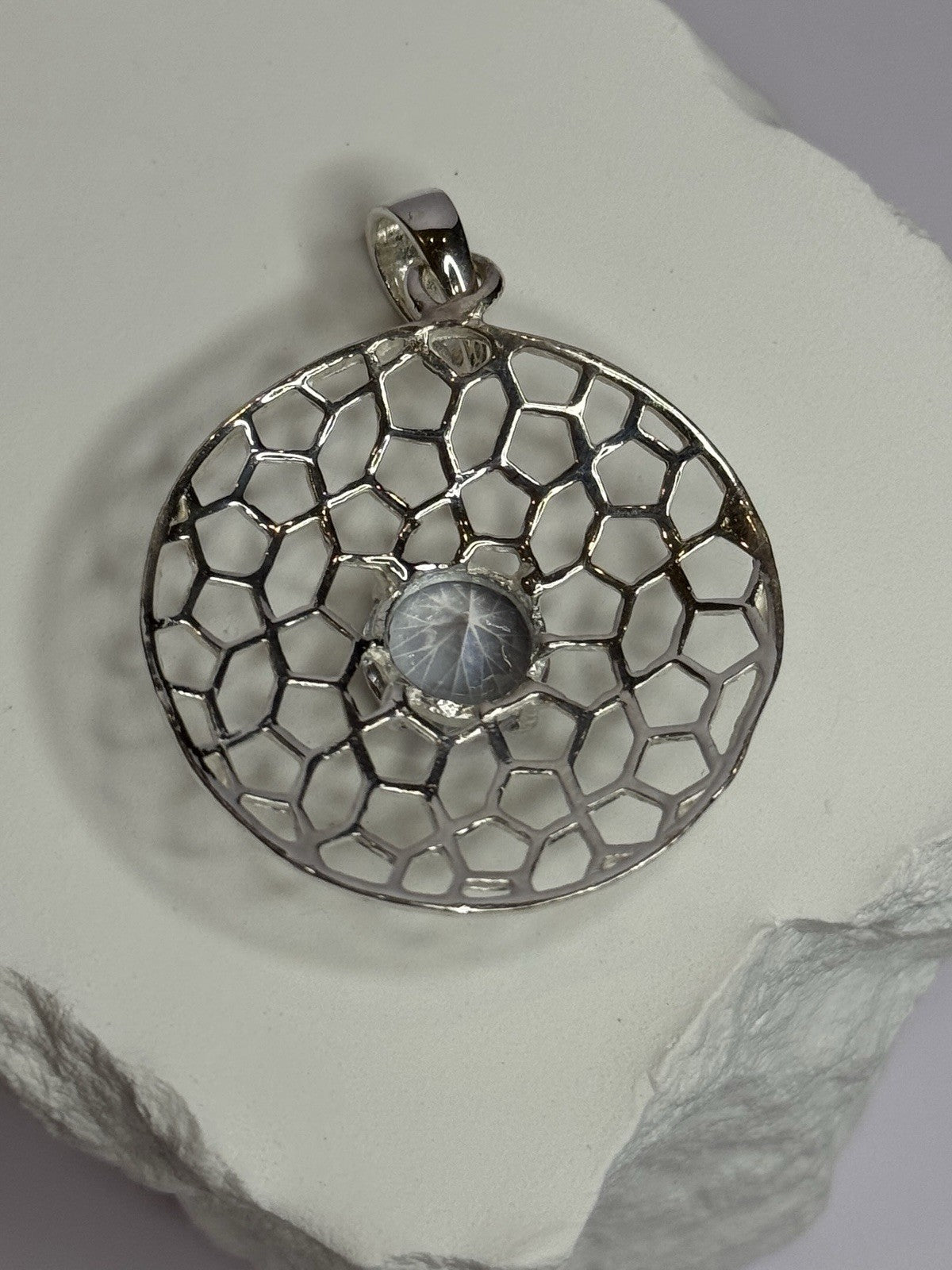 925 Sterling Silver Alexandrite Pendant Length 1.8 Inch