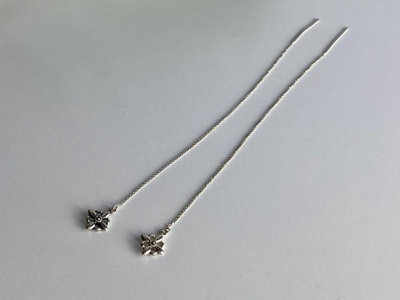 925 Sterling Silver Marcasites Threader Earrings