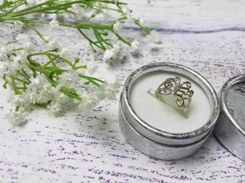 925 Sterling Silver "Butterfly" Ring Size 6.5