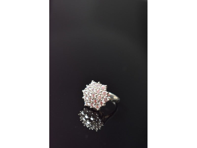 925 Sterling Silver CZ Ring Size 6.5