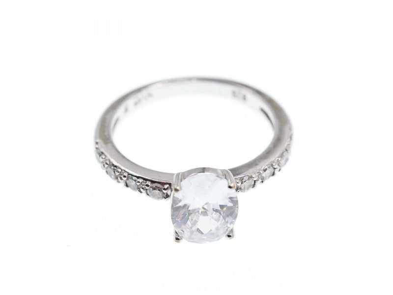 925 Sterling Silver CZ Ring Size 9.5