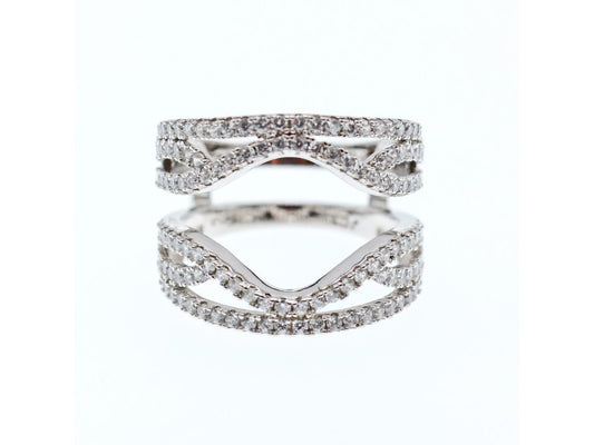 925 Sterling Silver CZ Ring Size 6.5
