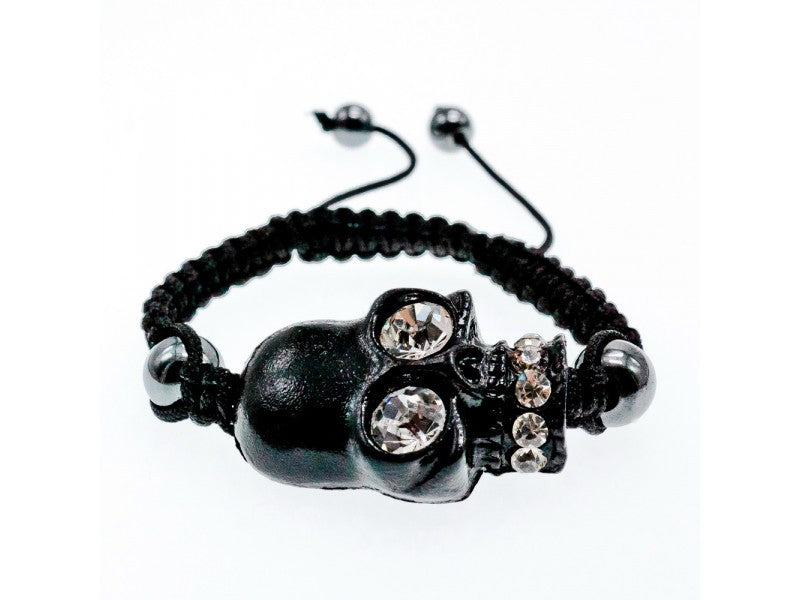 Bracelet Shambhala with СZ "Skull"