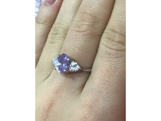 925 Sterling Silver CZ Ring Size 8