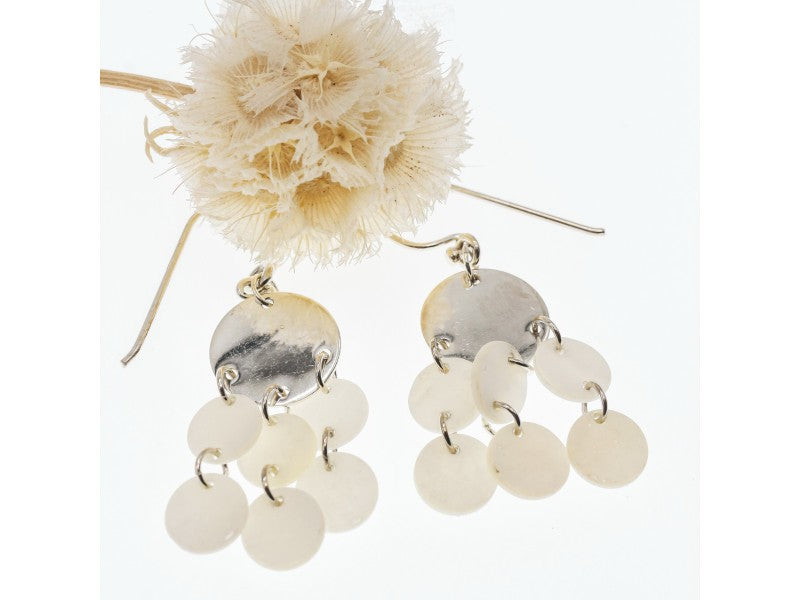 925 Sterling Silver Mother OF Pearl Earrings