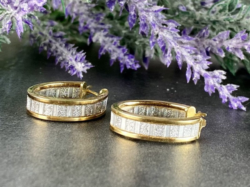 Milor 925 Sterling Silver Gold Plated Earrings Italy