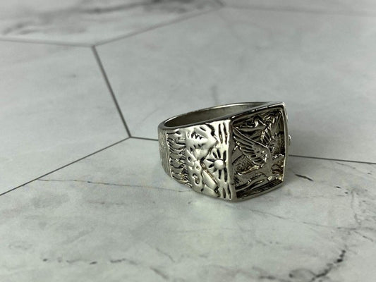 Men'S 925 Sterling Silver "Eagle" Ring Size 9
