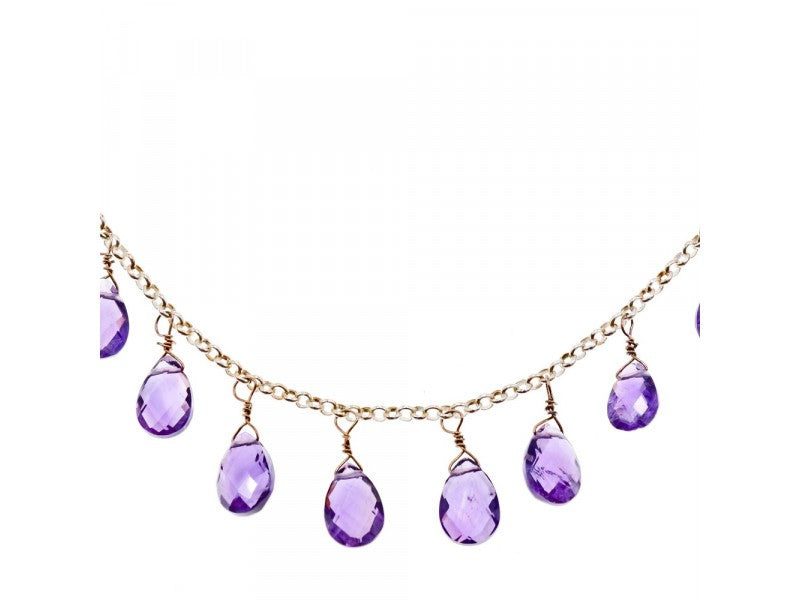 925 Sterling Silver Jewelry Glass Necklace