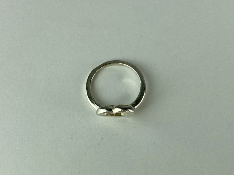 925 Sterling Silver Malachite Insert "Heart" Ring Size 6.5
