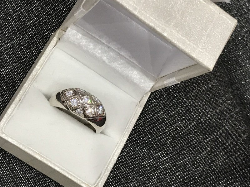 925 Sterling Silver CZ Ring Size 9
