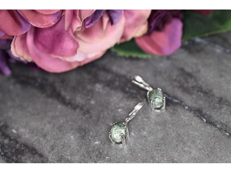 925 Sterling Silver Serpentine Earrings