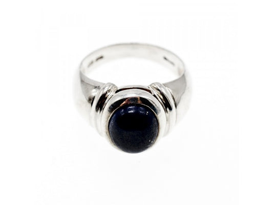 925 Sterling Silver Sodalite Ring Size 7
