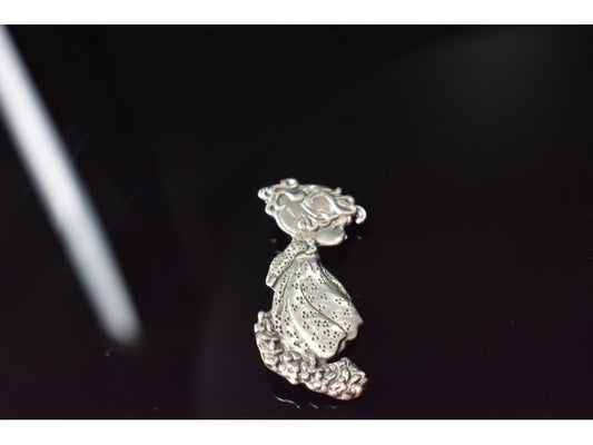 Vintage 925 Sterling Silver "Girl" Brooch