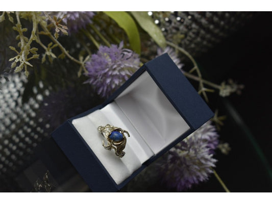 Vintage 925 Sterling Silver Sodalite Ring Size 10
