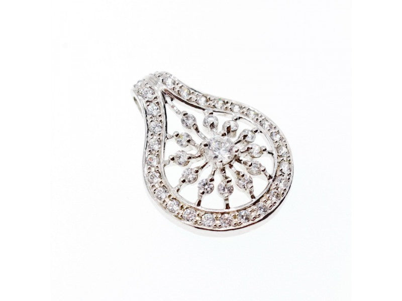 925 Sterling Silver CZ Pendant