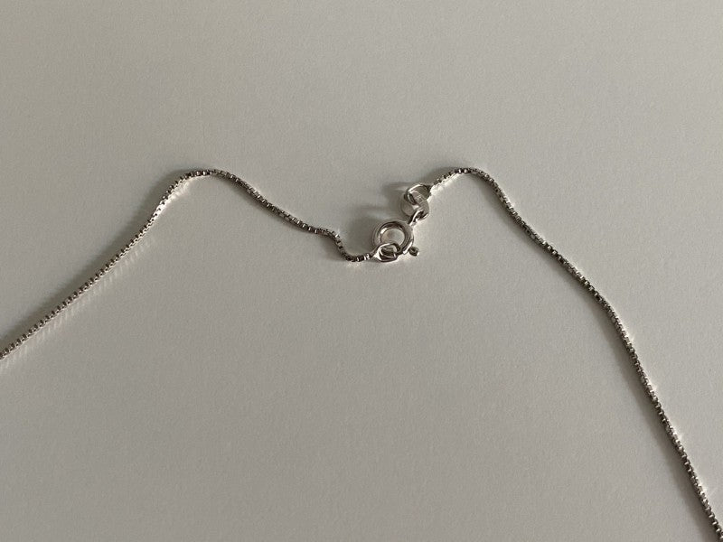 925 Sterling Silver CZ Chain With Pendant Italy