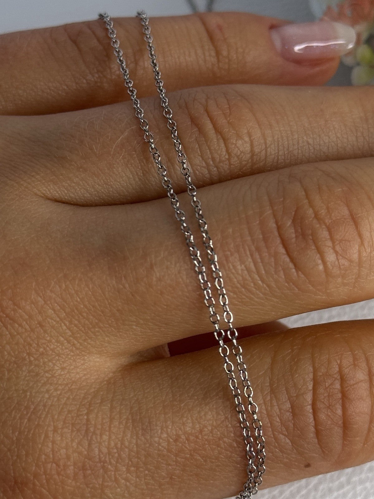 925 Sterling Silver Diamond Cross Necklace Length 20/18 Inch