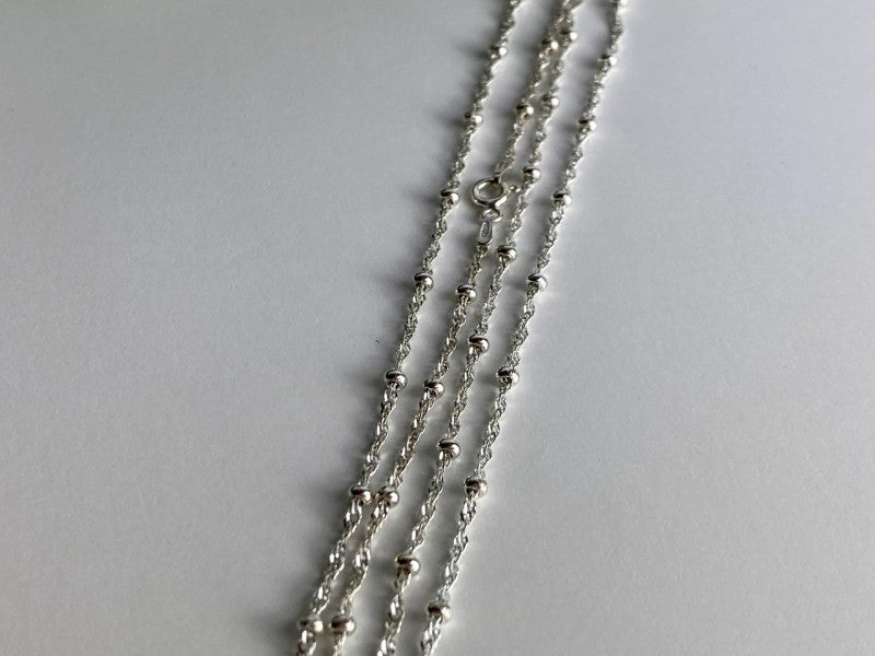 925 Sterling Silver Necklace Italy 29.9 in