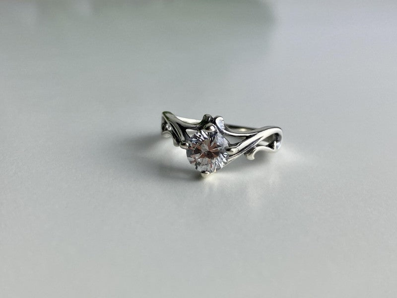 925 Sterling Silver CZ Ring Size 5.5