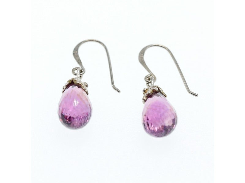 925 Sterling Silver Amethyst Earrings
