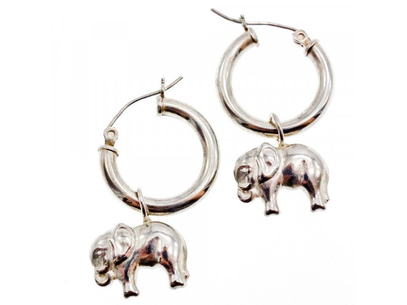 925 Sterling Silver "Elephants" Earrings