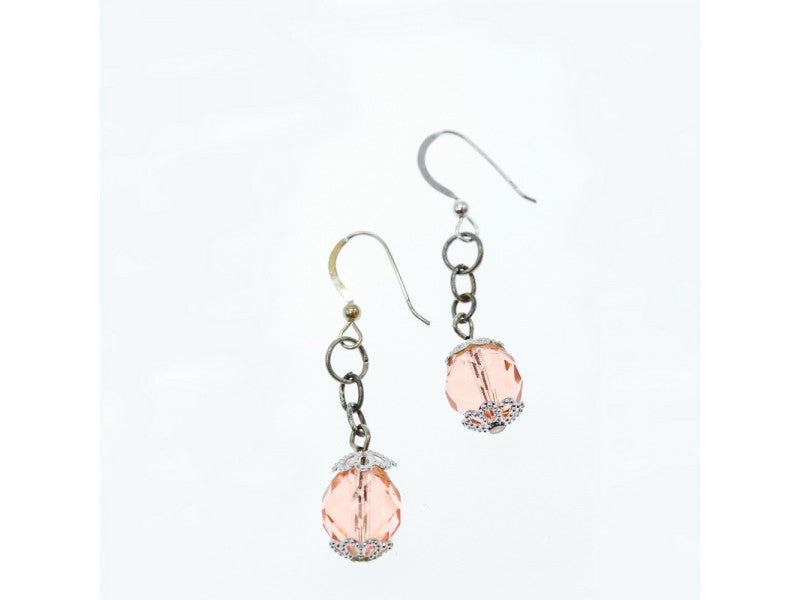 925 Sterling Silver Jewelry Glass Earrings