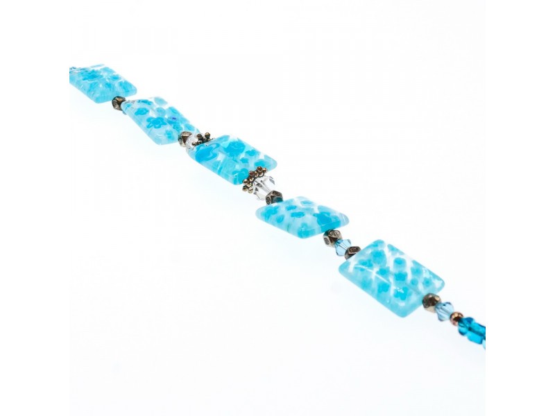 925 Sterling Silver Jewelry Glass Bracelet