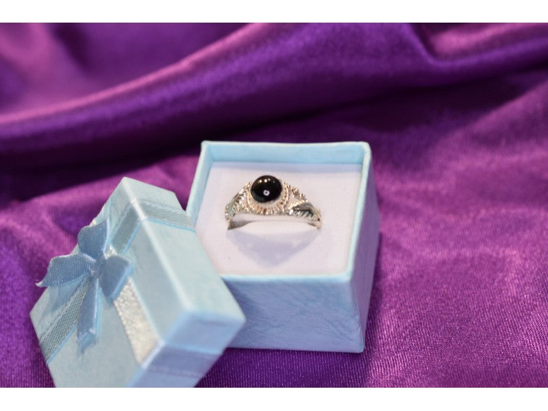 925 Sterling Silver Star Sapphire Ring Size 8