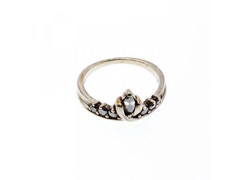 925 Sterling Silver White CZ Ring Size 5.5