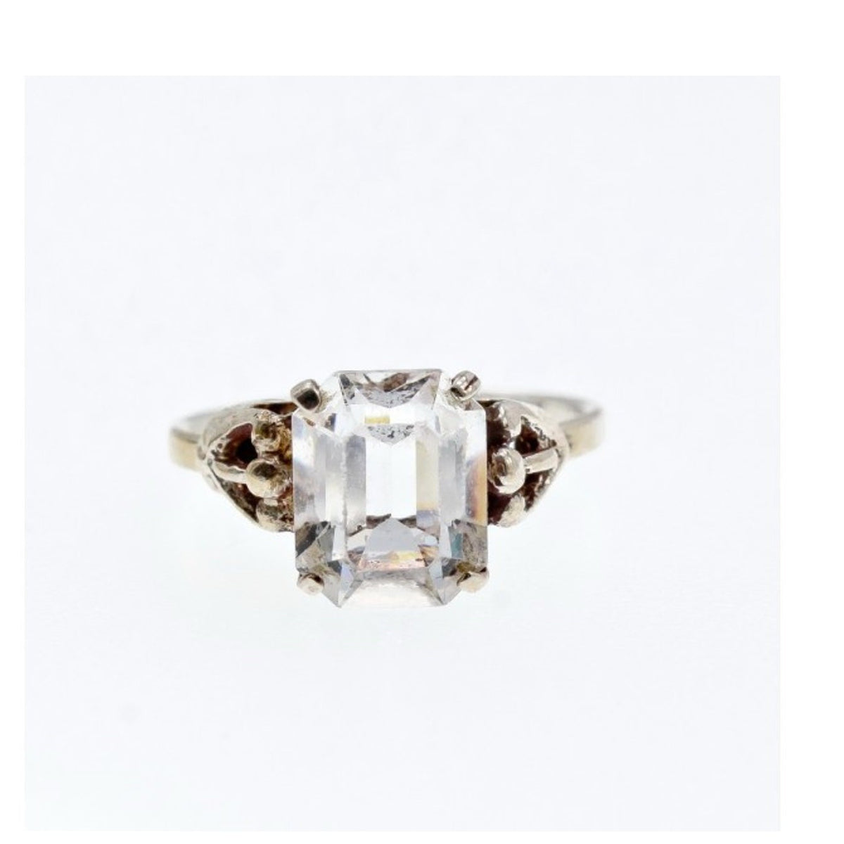 925 Sterling Silver CZ "Classic" Ring Size 8