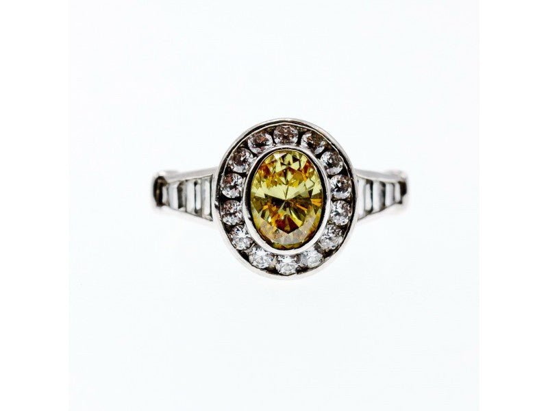 925 Sterling Silver CZ Ring Size 11.75