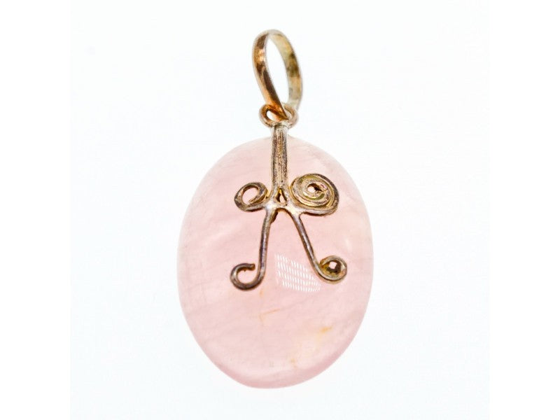 925 Sterling Silver Morganite Pendant