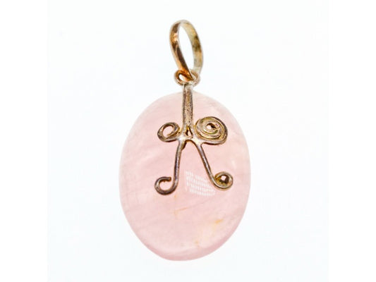 925 Sterling Silver Morganite Pendant