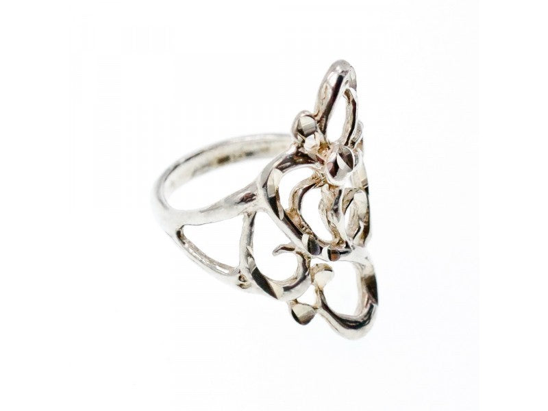 925 Sterling Silver Ring Size 6.5 Italy