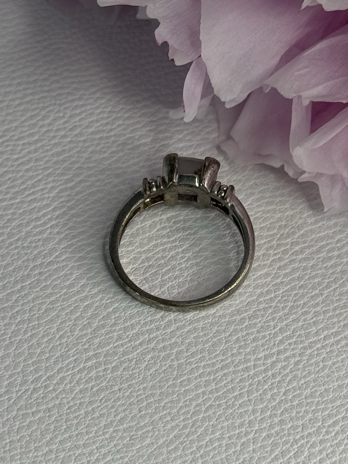 925 Sterling Silver CZ Ring Size 9