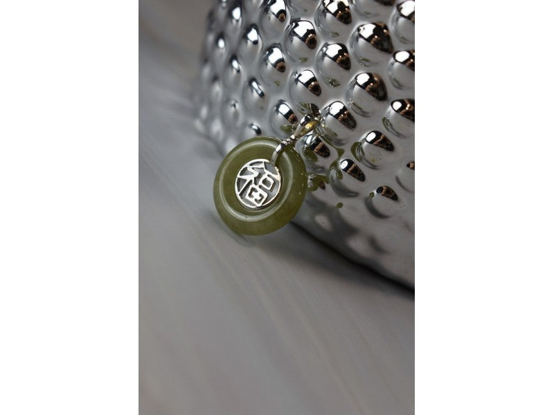 925 Sterling Silver Jadeite Pendant