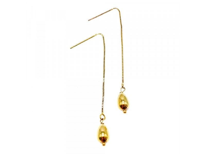 925 Sterling Silver Gold Plated Broach Earrings