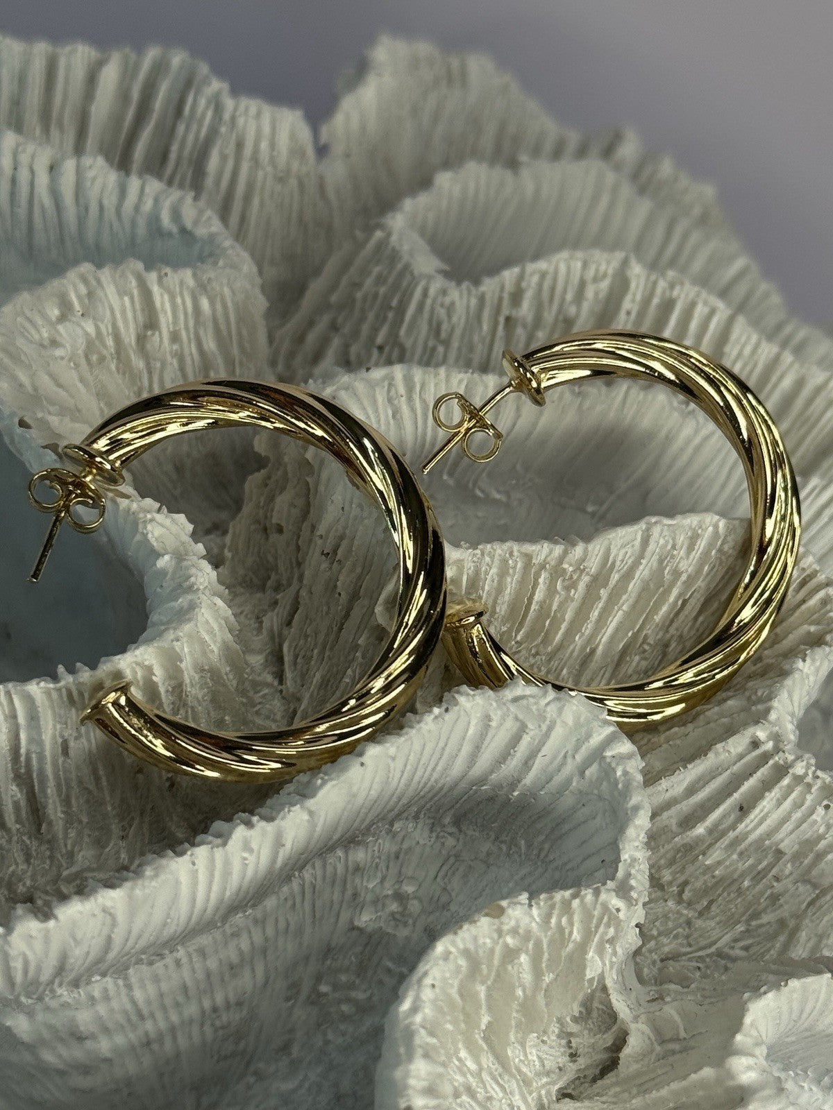Gold Plated Earrings Length 1.25 Inch