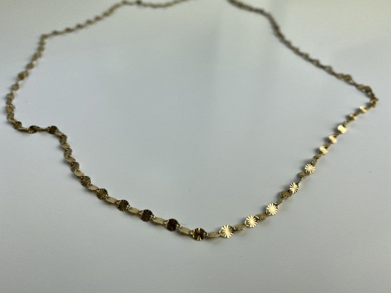 925 Sterling Silver Gold Plated Necklace Italy