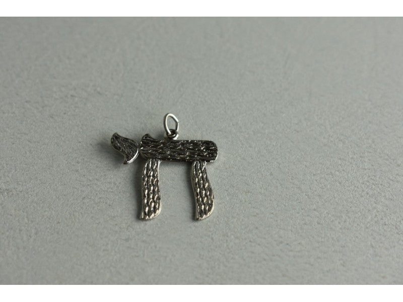 925 Sterling Silver Letter Hai Pendant