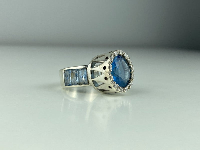 925 Sterling Silver CZ Ring Size 6.5