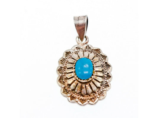 925 Sterling Silver Turquoise Pendant
