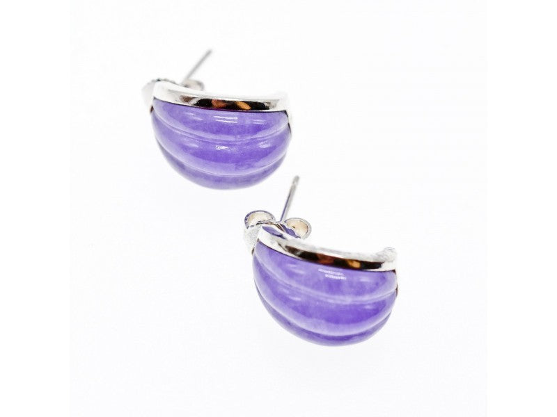 925 Sterling Silver Agate Stud Earrings
