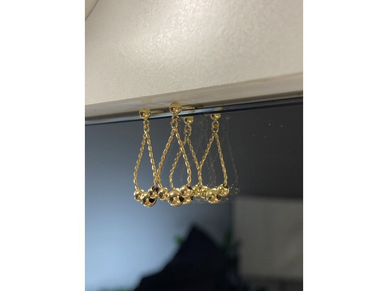 14K Yellow Gold "Perfection" Earrings