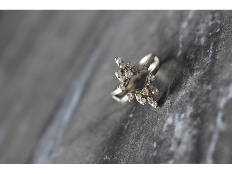 Designer's Ring with CZ Size 7.5