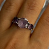 925 Sterling Silver Beautiful Amethyst Ring Size 10