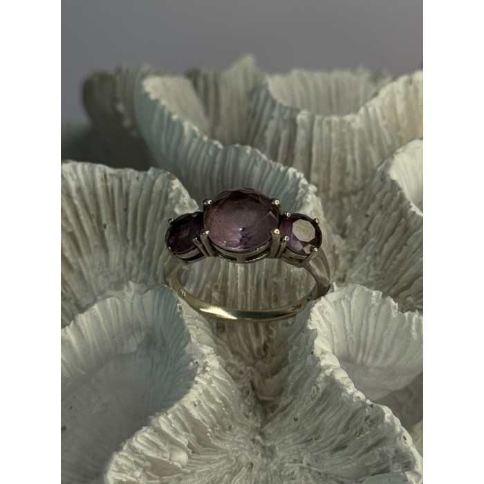 925 Sterling Silver Beautiful Amethyst Ring Size 10