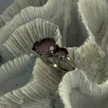 925 Sterling Silver Beautiful Amethyst Ring Size 10